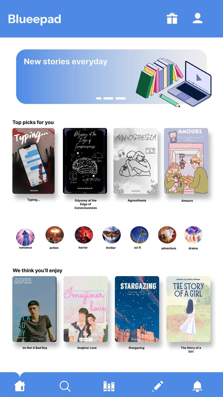 Blueepad: Read and Write